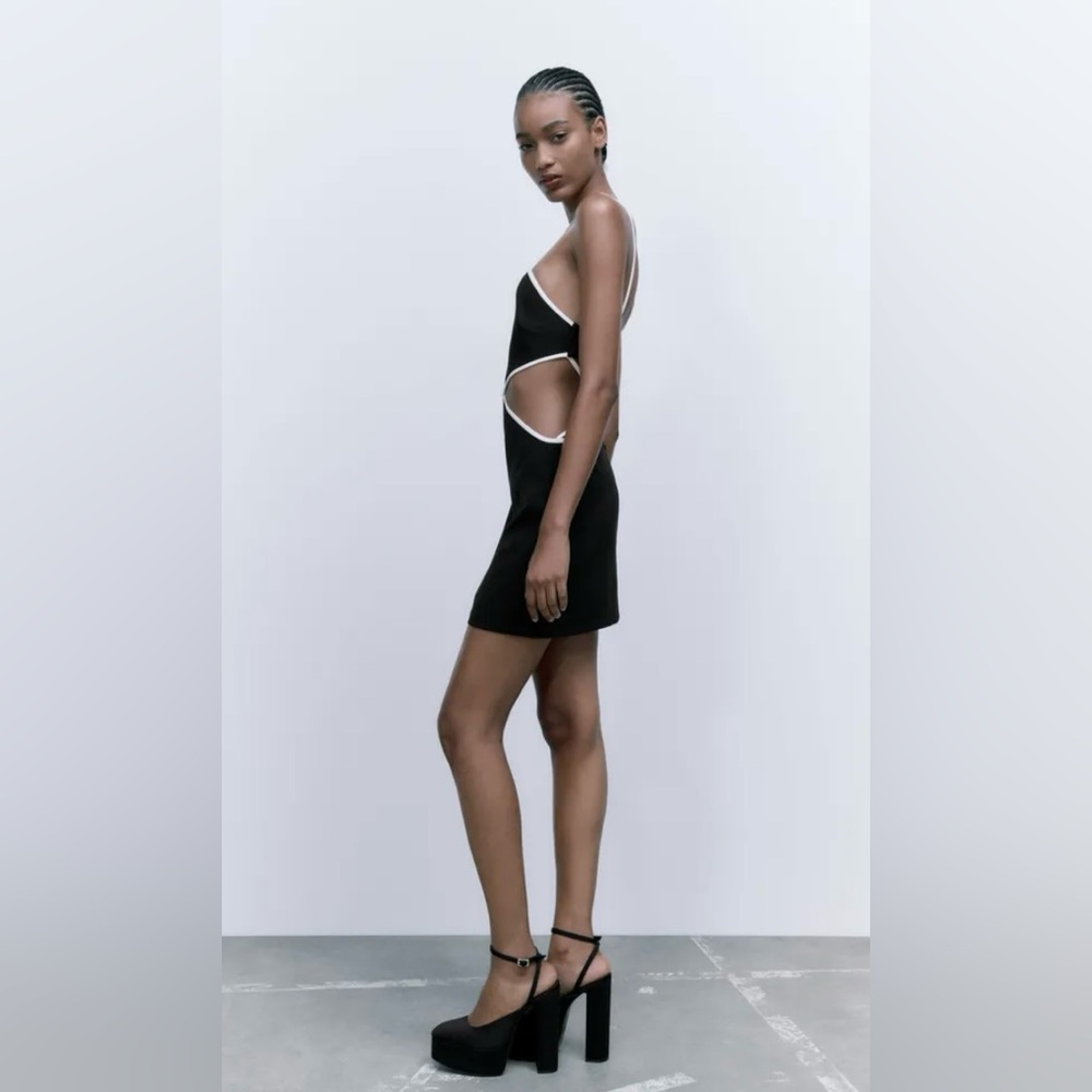 Zara Cut Out Halter Dress